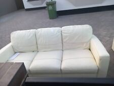 Dfs cream leather for sale  ROMFORD