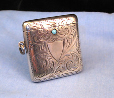 solid silver match box for sale  BROMYARD