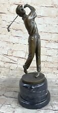 Vintage bronze golfer for sale  Westbury
