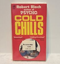 Placa de libro firmada Cold Chills Robert Bloch primera edición de bolsillo 1977 terror segunda mano  Embacar hacia Mexico