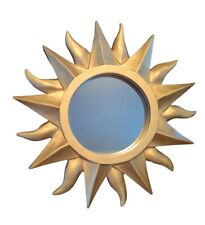 Espejo dorado vintage Sunburst estrella solar de mediados de siglo moderno de 11 pulgadas de diámetro segunda mano  Embacar hacia Argentina