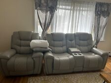 set couch 3 pieces leather for sale  Bronxville