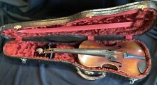 Violino antigo para restauração etiqueta Stradivarius e estojo de crocodilo falso fino comprar usado  Enviando para Brazil