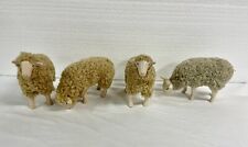 Usado, 4 estatuetas de pedra e lã de ovelha Colin's Creatures Romney & Border Leicester  comprar usado  Enviando para Brazil