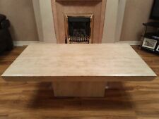 Travertine coffee table for sale  OLDHAM
