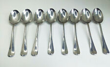 8 Cooper Bros England Queen Anne Satin Stainless Steel Soup Spoons -  6 7/8" for sale  Shipping to South Africa