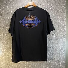 Usado, Camiseta Harley Davidson Motorcycle 2014 New Orleans LA preta algodão GG comprar usado  Enviando para Brazil