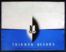 Triumph renown car for sale  LEICESTER