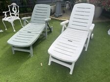 white plastic sun lounger for sale  WALTHAM CROSS