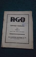 Service manual rgd for sale  BIRMINGHAM