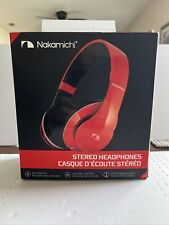 Nakamichi NK950 Series On-The Ear Headphones with Mic - Retail Packaging - Red for sale  Shipping to South Africa