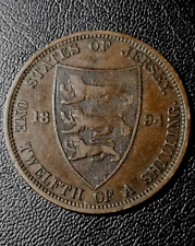 1894 jersey shilling for sale  Ireland