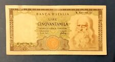 Banconota italiana 50.000 usato  Milano