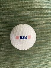 Usado, Bola de golfe logotipo EUA (vermelho branco e azul) - Estado perfeito 5A comprar usado  Enviando para Brazil