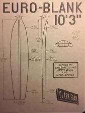 Tabla de surf Clark Foam ""Vintage Flyer/EURO-BLANK"" 1960-80 Surf (Jacobs, Velzy, Webber segunda mano  Embacar hacia Argentina