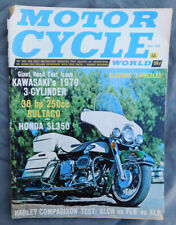 1970 MOTOR CYCLE WORLD MOTORCYCLE MAGAZINE HARLEY BULTACO KAWASAKI MACH 3 TRIPLE for sale  Shipping to Canada
