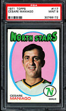 1971-72 Topps Hockey NHL #117 CESARE MANIAGO PSA 9 COMO NUEVO Minnesota North Stars, usado segunda mano  Embacar hacia Argentina