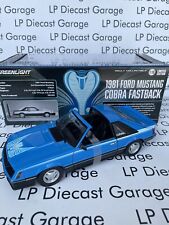 GREENLIGHT 1981 Ford Mustang Cobra T Top azul claro médio legal 1:18 fundido comprar usado  Enviando para Brazil