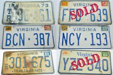 Virginia license plate for sale  Punta Gorda