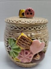 Used, Napco Cookies All Over Cookie Jar Basket Weave  for sale  Troy