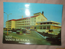 Cartão postal; Monte Gordo, Hotel Vasco Da Gama, estacionamento VW camper mini c1980, usado comprar usado  Enviando para Brazil
