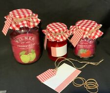 Jam toppers gingham for sale  Shipping to Ireland