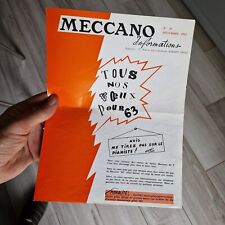 Meccano information 1962 d'occasion  Lyon IV