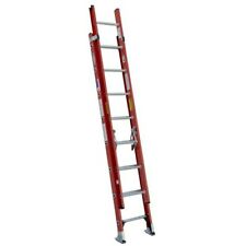 Used, 16'  Werner Fiberglas Extension Ladder 300 Lb. Type IA PK80-2  Level-Master for sale  Ferndale