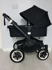 BUGABOO BUFFALO TRAVEL SYSTEM PRAM PUCHCHAIR ALL BLACK , used for sale  Shipping to South Africa