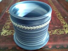 RARE WEDGWOOD TRI COLOUR  LIGHT BLUE PORTLAND AND WHITE JASPERWARE POT  ON SALE for sale  Shipping to South Africa