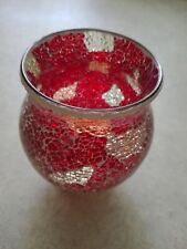 Glasvase mosaikglas rot gebraucht kaufen  Schwalbach