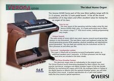 Órgano/teclado WERSI VERONA GS500 (doble cara A4) (en muy buen estado + estado) segunda mano  Embacar hacia Mexico