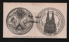 Bilddokument 1881 denkmünze gebraucht kaufen  Leipzig