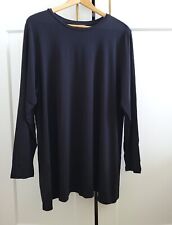 Usado, Camiseta deportiva de Eileen Fisher cuello redondo manga larga negra 1X, 2X, 3X segunda mano  Embacar hacia Argentina