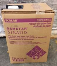ECOLAB GEMSTAR STRATUS 1111889 HIGH SOLID HIGH SPEED FLOOR FINISH 5 GALLON for sale  Shipping to South Africa