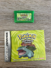 Pokemon LeafGreen versão verde folha (Game Boy Advance, 2004) com manual! comprar usado  Enviando para Brazil