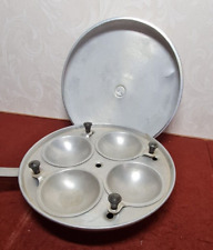 Vintage Aluminium Camping 4 x EGG Poacher for sale  Shipping to South Africa