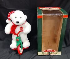 Vintage Coca-Cola Animation Series Bear on Bicycle for sale  Shipping to South Africa