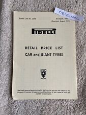 Original pirelli retail for sale  HOCKLEY