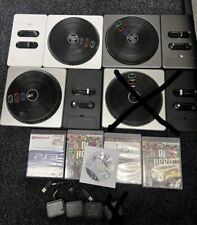 3x  DJ Hero PS3 Playstation 3  Turntable Kit With Dongle & Game Bundle Lot, used for sale  Shipping to South Africa