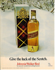 1970 Johnnie Walker rojo whisky rojo etiqueta roja vintage impreso anuncio publicidad 2 segunda mano  Embacar hacia Argentina