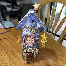 Blue Sky Clayworks The Stargazer por Heather Goldminc Cat Moon Stars Tree House. comprar usado  Enviando para Brazil