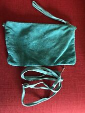 Pochette verde scamosciata usato  Barge