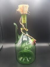 Used, Vintage Double Corked Green Spouted Jug With Ice Belly 15" Tall 6" Wide  for sale  Shipping to South Africa