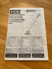RYOBI Operator's Manual 18 Volt String Trimmer P20015 for sale  Shipping to South Africa