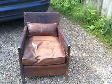 old leather armchair for sale  EVESHAM