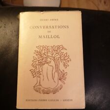 Livre conversations maillol d'occasion  Bourgoin-Jallieu