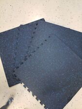 4 High Density Non-Skid Matting Floor Tiles- Interlocking EVA Foam w/ Rubber Top for sale  Shipping to South Africa