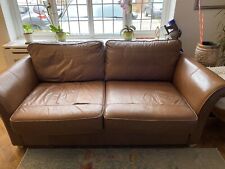dfs brown leather sofa for sale  UXBRIDGE