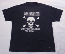 Camiseta The Exploited Don't Let 'Em Grind You Down Preta Tamanho XL comprar usado  Enviando para Brazil